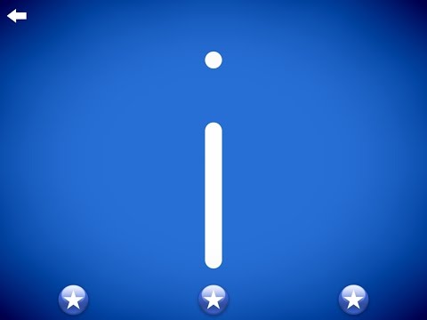 The letter i - Learn to write the alphabet with Letter School