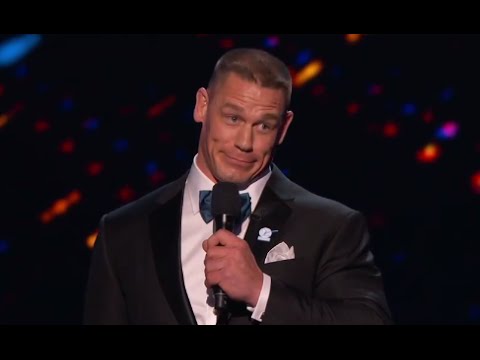 John Cena hosting the ESPY Awards on stage