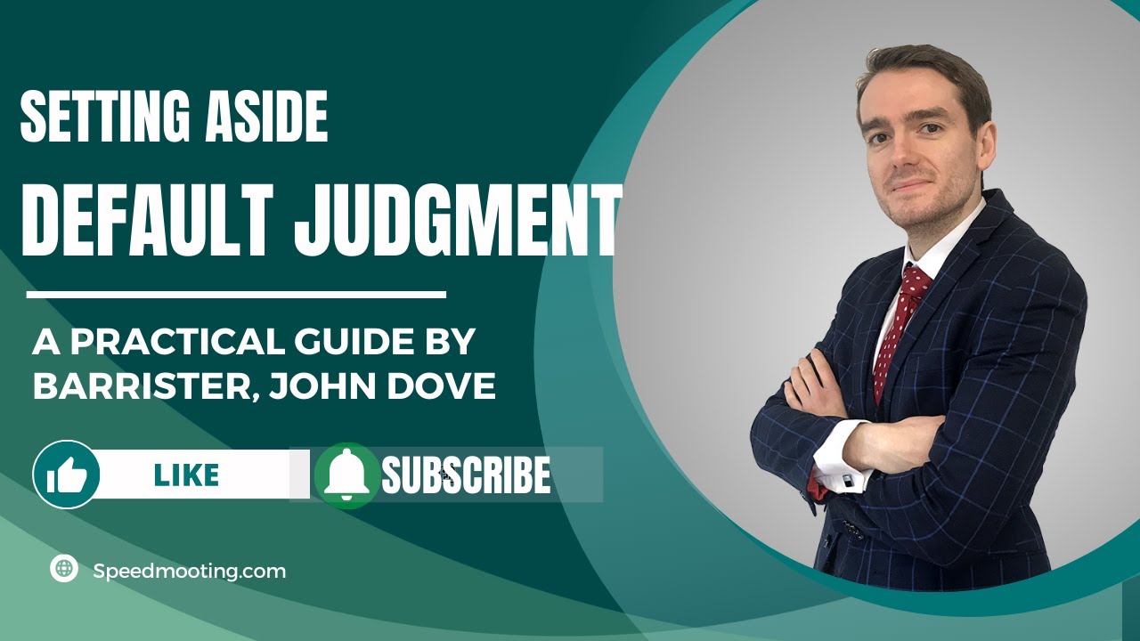 A practical guide to setting aside default judgment