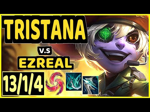 TRISTANA vs EZREAL - 13/1/4 KDA BOTTOM ADC GAMEPLAY - EUW Ranked GRANDMASTER