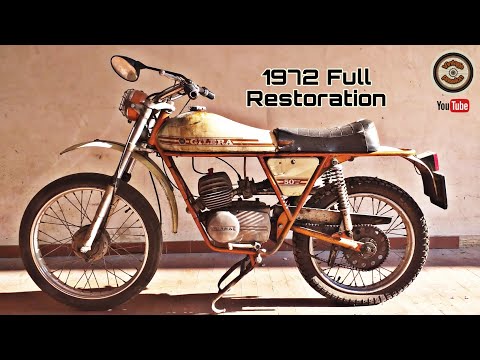 Full Restoration old Gilera 50 Trial 5v 1972  - Full Timelapse