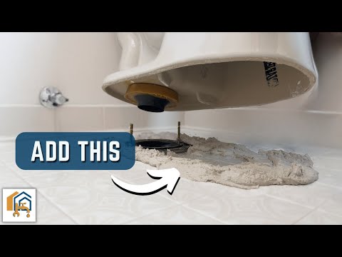 How to Set a Toilet on an UNEVEN Floor (NO SHIMS-NO CAULK NEEDED)