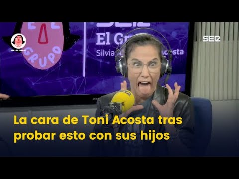 La cara de Toni Acosta tras probar esto con sus hijos