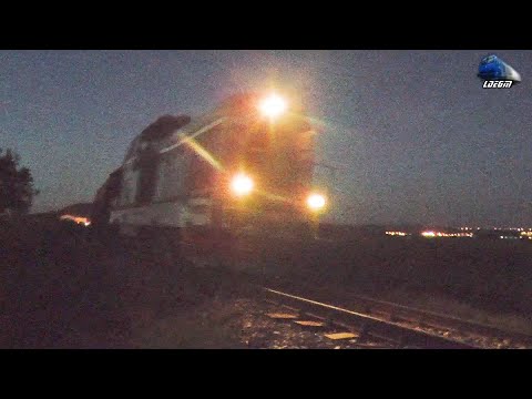 LDH1250 80-0224-3&Marfar CFR MARFĂ Freight Train in Episcopia Bihor pe Apus/on Sunset 21 August 2020