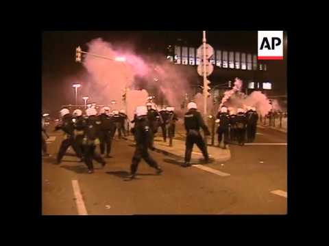 CZECH REPUBLIC: PRAGUE: CITY CLASHES