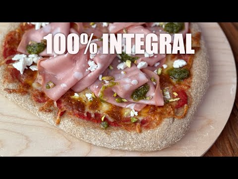 Masa de pizza casera 100% integral