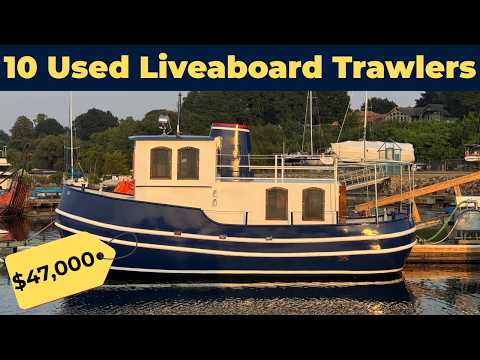 10 Used Liveaboard Trawler Yachts For Sale Under $50,000