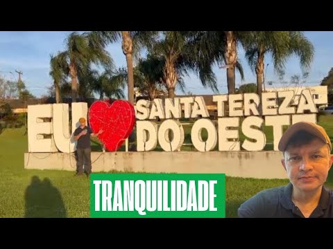Essa é Santa Teresa do oeste PR,  uma pequena cidade com pouco mais de 13 mil habitantes.