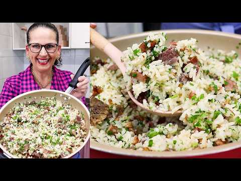 ARROZ CARRETEIRO COMPLETO, SUPER FÁCIL E DELICIOSO - O MELHOR QUE JÁ FIZ! Isamara Amâncio