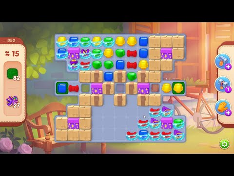 Homescapes level 852 - 15 Moves - No Boosters