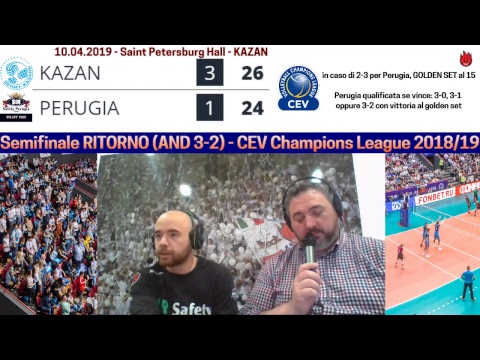 Zenith Kazan vs Sir Colussi Sicoma Perugia | Semifinale Ritorno Champions League 18/19