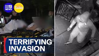 Terrifying Sydney home invasion caught on camera | 9 News Australia
