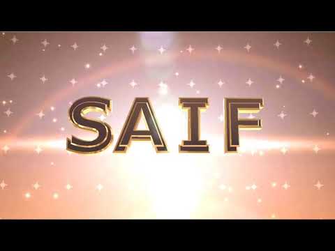 Saif name Tik Tok video happy birthday video celebrate