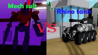 Mad city battle (Mech suit VS Rhino tank) EP1