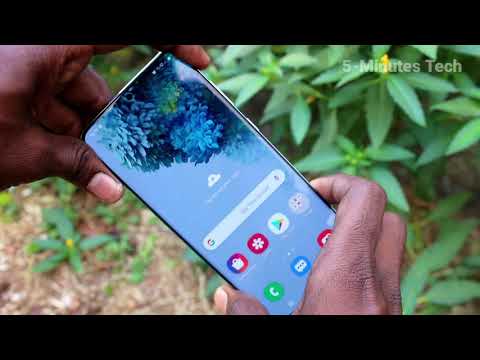 How to set face unlock in Samsung Galaxy S20 Plus