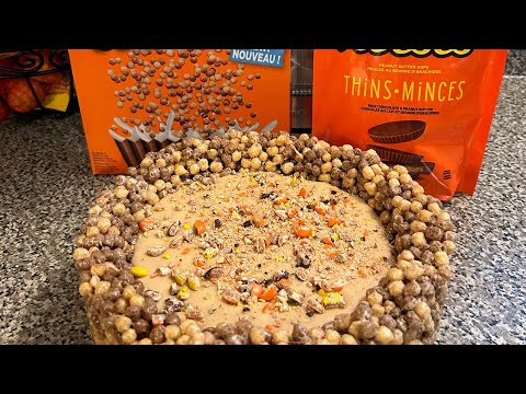 Reese’s no bake cheesecake #reeses #nobake #cheesecake