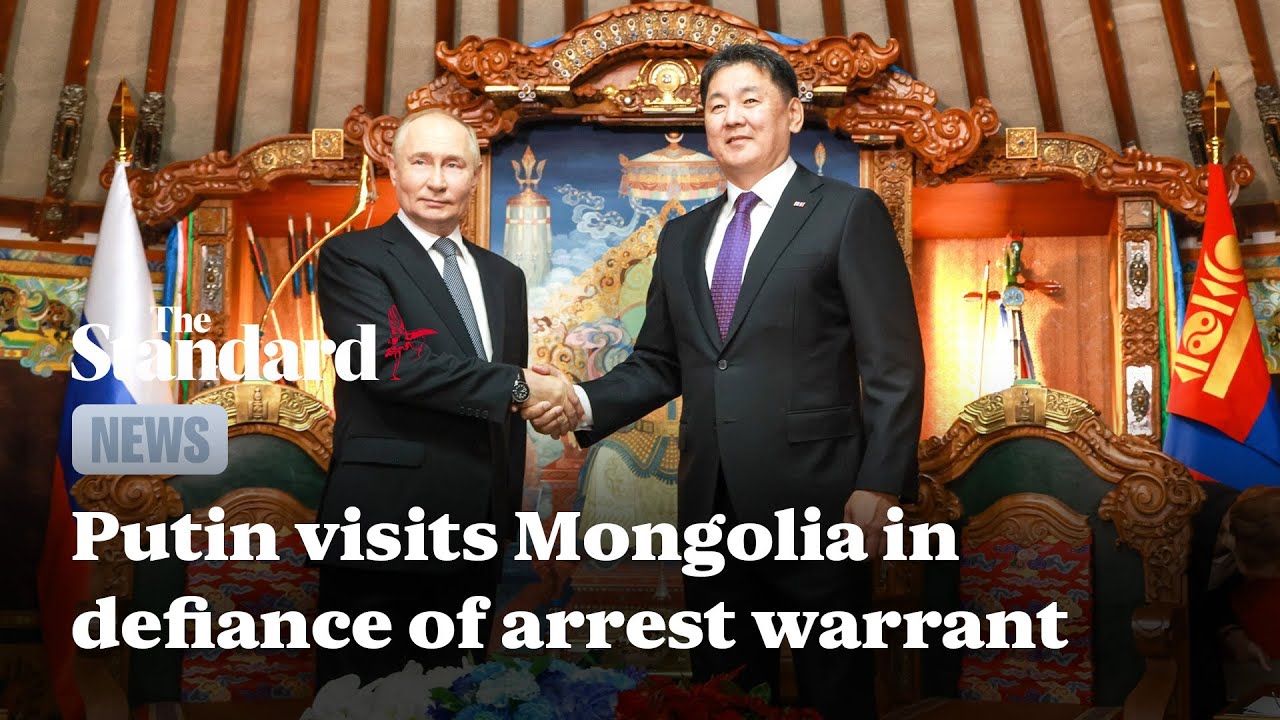 Russian President Vladimir Putin visits Mongolia in defiance of international arrest warrant