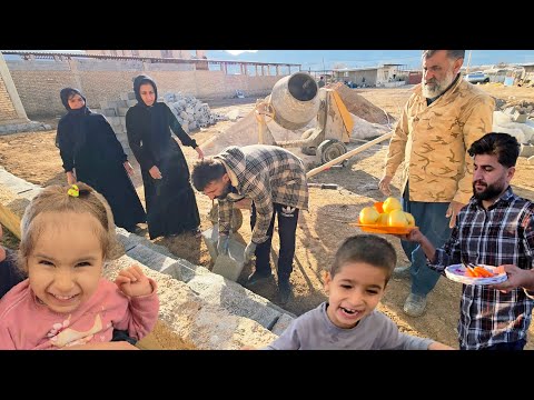 A busy workday in Paren village: when kids collaborate with adults and create sweet moments together