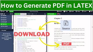 How to Download PDF and Source File in Latex | Latex to PDF