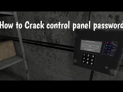 How to crack control panel password in Metel horror Escape game
