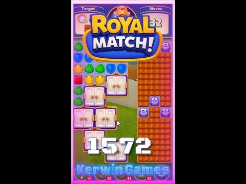 Royal Match Level 1572 - No Boosters Gameplay