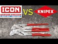 Icon vs Knipex pliers wrench by Motor City Metal