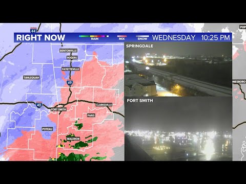LIVE | Tracking Sleet and Snow Tonight -- Arkansas