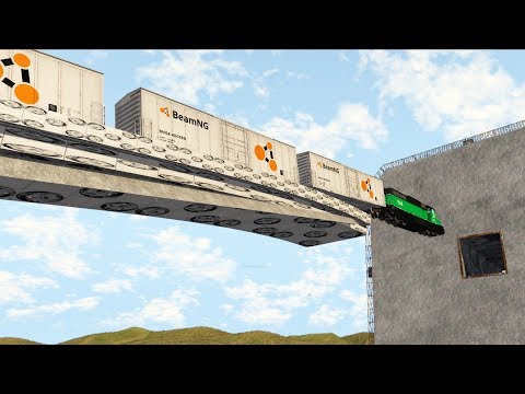 Somehow Possible Train Stunts #1 - BeamNG DRIVE CrashTherapy