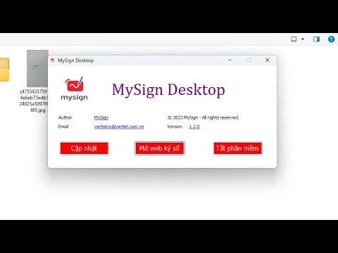 Hướng dẫn cấu hình chữ ký trên phần mềm Mysign desktop