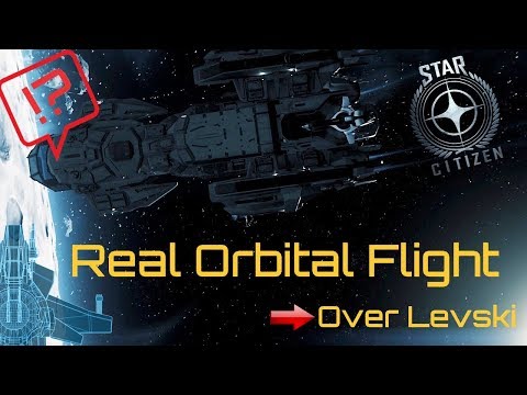 Orbital Flight Around Delemar ! [STAR CITIZEN 3.3.0 PTU] (engine off)
