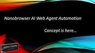 Nanobrowser AI Web Agent Automation
