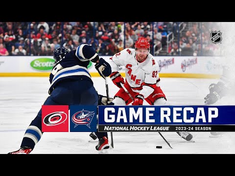 Carolina Hurricanes vs Columbus Blue Jackets | April 16, 2024 | Game Highlights | NHL Regular Season