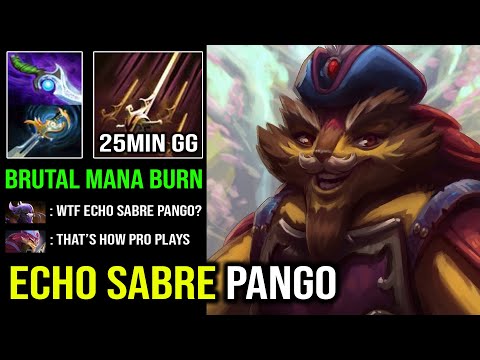 This is WHY Echo Sabre is the Best For Pangolier Mid | 25Min GG with Brutal Mana Burn Dota 2