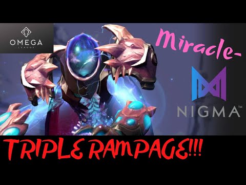 Miracle- Hard Carry (Nigma) - Arc Warden TRIPLE RAMPAGE!!! | Omega League EU Immortal Division