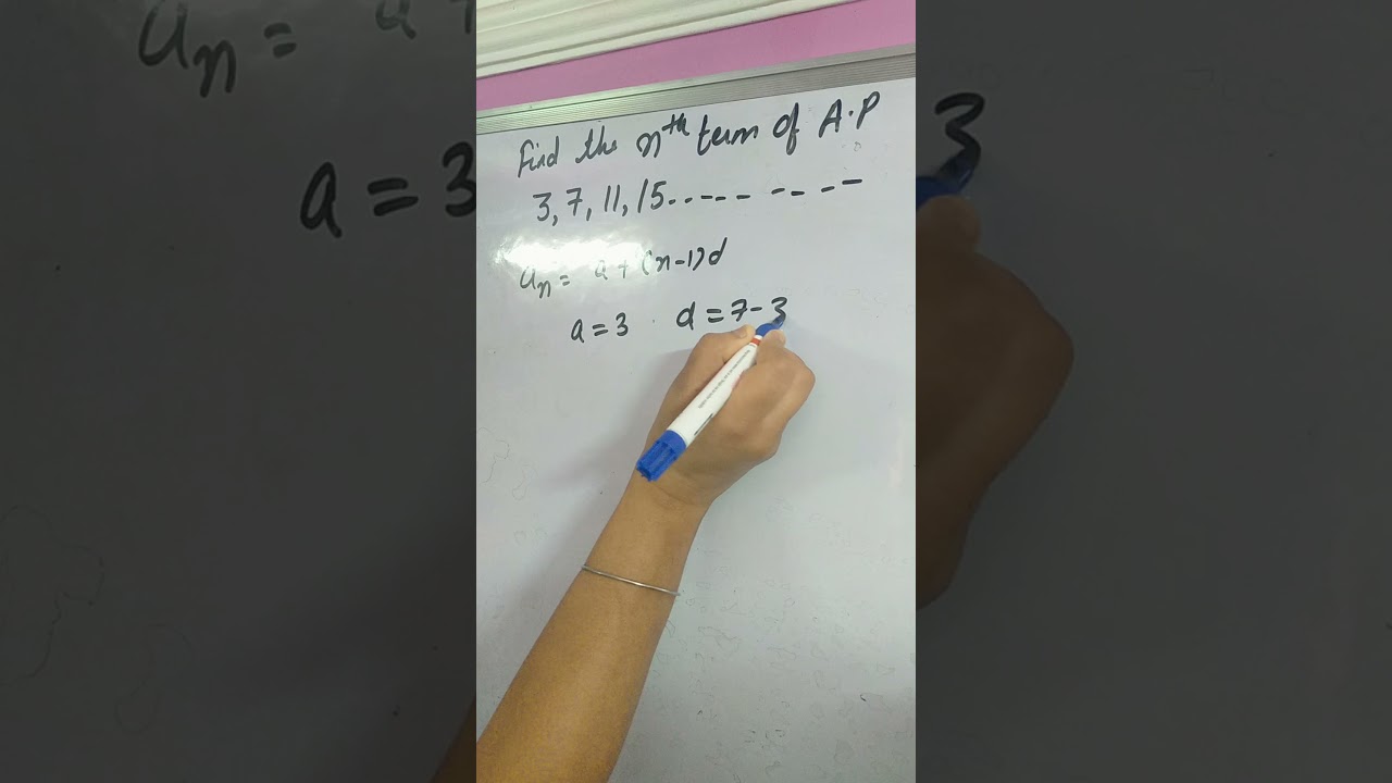 find the nth term of A.P 3,7,11,15...........                      1.6M