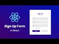 How To Make Sign In Sign Up Form Using React JS ReactJS Login Registration Form