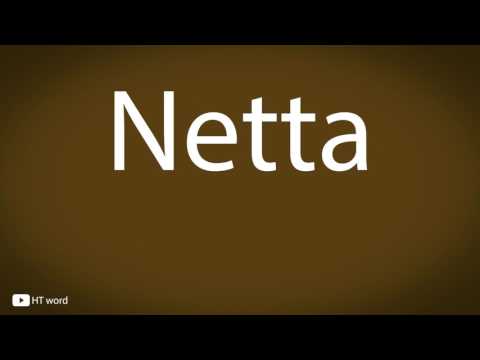 How to pronounce Netta