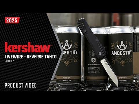 Автоматический выкидной нож Kershaw Livewire Reverse Tanto Black (9000R)