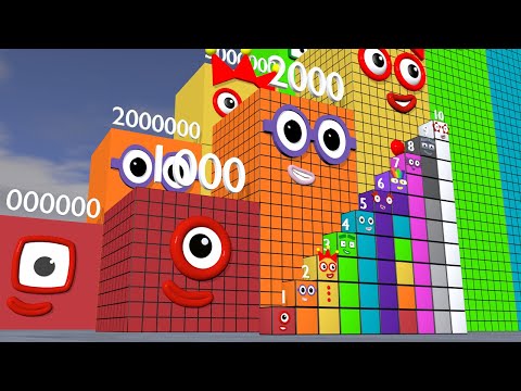 Looking for Numberblocks Standing Tall Step Squad 10 vs 170000 to 25 MILLION Standing Tall Numbers P