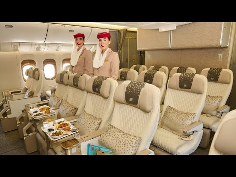 Emirates B777 Premium Economy | Geneva-Dubai (Worth the price?) SUBTITLES
