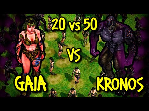 20 GAIA vs 50 KRONOS | Age of Mythology