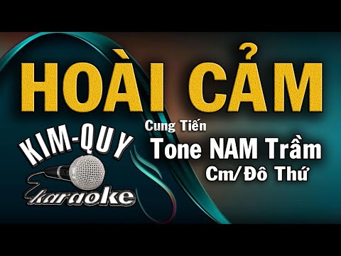 HOÀI CẢM - KARAOKE - Tone NAM Trầm ( Cm/Đô Thứ )
