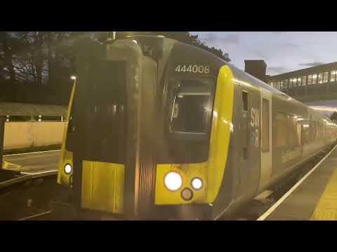 SWR class 444 s leaving Brokenhurst