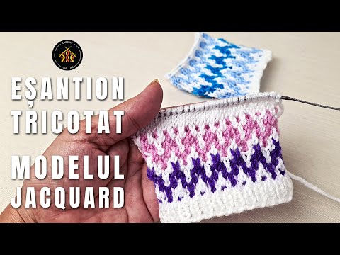 Cum tricotam modelul nr. 26 - Jacquard - tehnica simpla | Tutorial pas cu pas