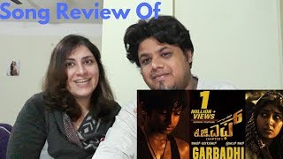 #KGF #Yash #Garbadhi Garbadhi Song with Lyrics reaction |Foreigner reaction|NorthIndian reaction|