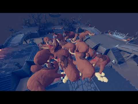 100 pillar mammoths vs 100 pillar mammoths | TABS