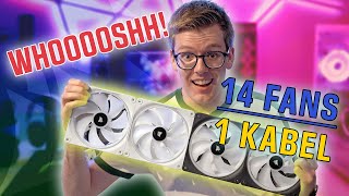 Weg met die kabelbende! 14 fans op 1 kabel met iCUE Link