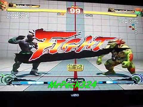 CKO Phantom #1800(Dhalsim #10) vs DRS NoobTron #5291(Blanka #369) SSFIV AE N. AMERICA RANK MATCH