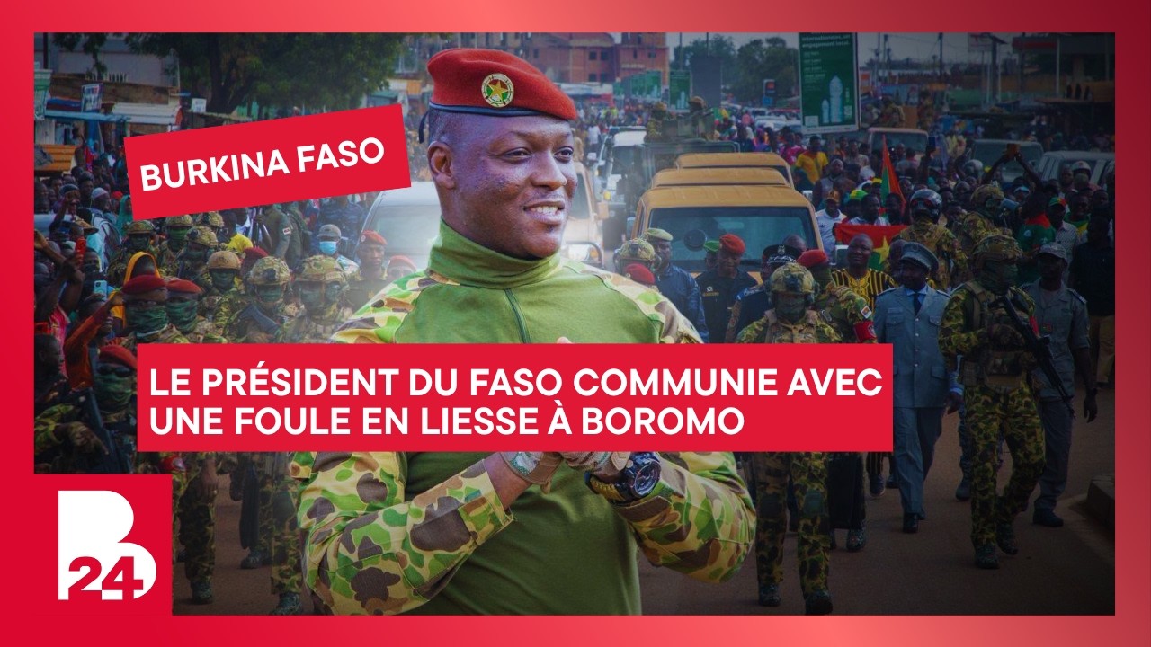 En route pour Bobo-Dioulasso, le Président du Faso communie avec une foule en liesse à Boromo