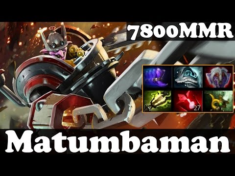 Dota 2 - Matumbaman 7800 MMR Plays Timbersaw - Pub Match Gameplay